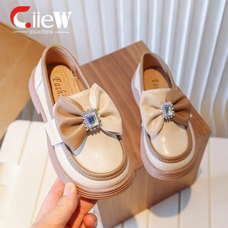 

Size 26-36 Mary Jane Shoes Good-looking Girl Slippers Big Bow Tie Platform Party Shoes Comfortable Child Shoes sapatos casuais