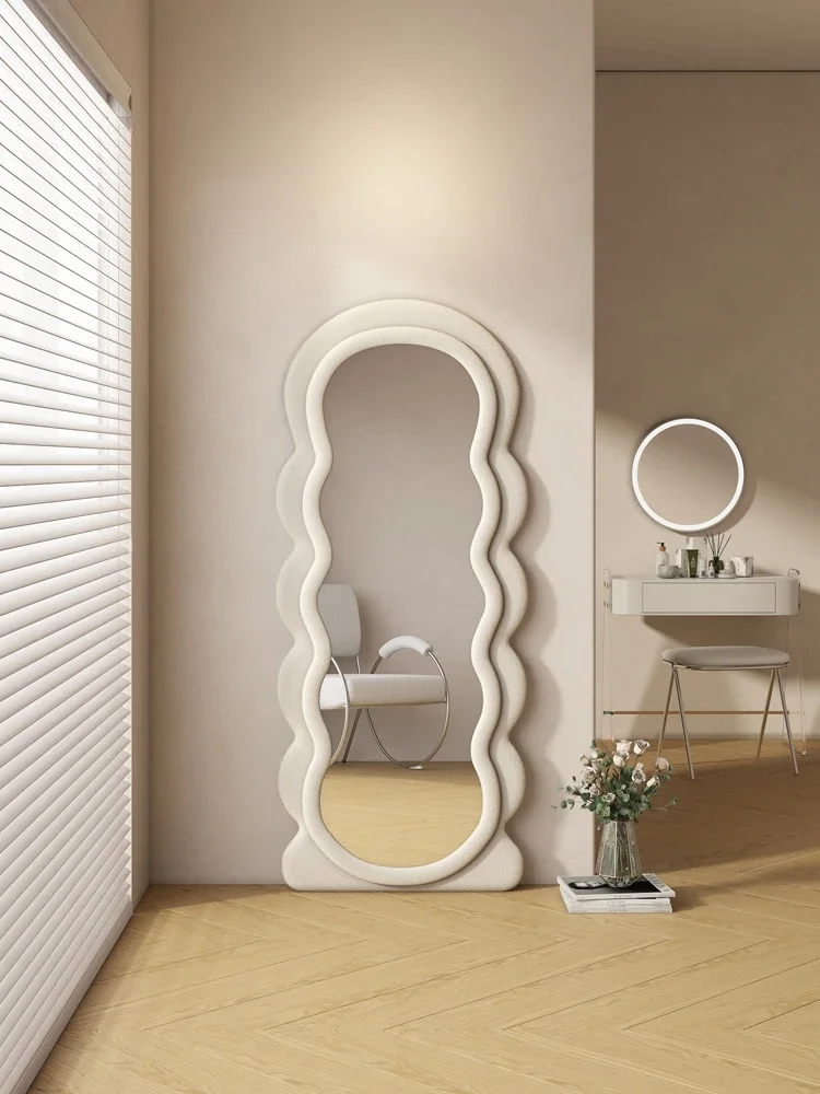 

Wave Full-Length Mirror Home Retro Wall-Mounted Mirror Full-Length Mirror