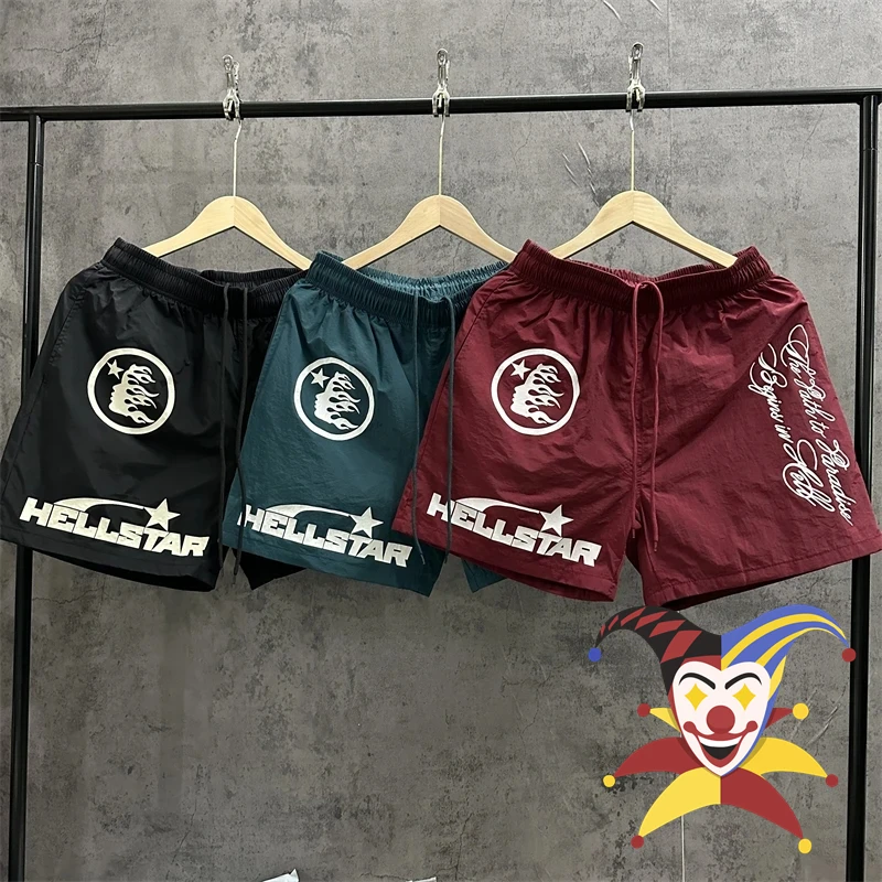 

Нейлоновые шорты Hellstar Studios для мужчин и женщин, верхняя версия, водонепроницаемые бриджи с сетчатым шнурком