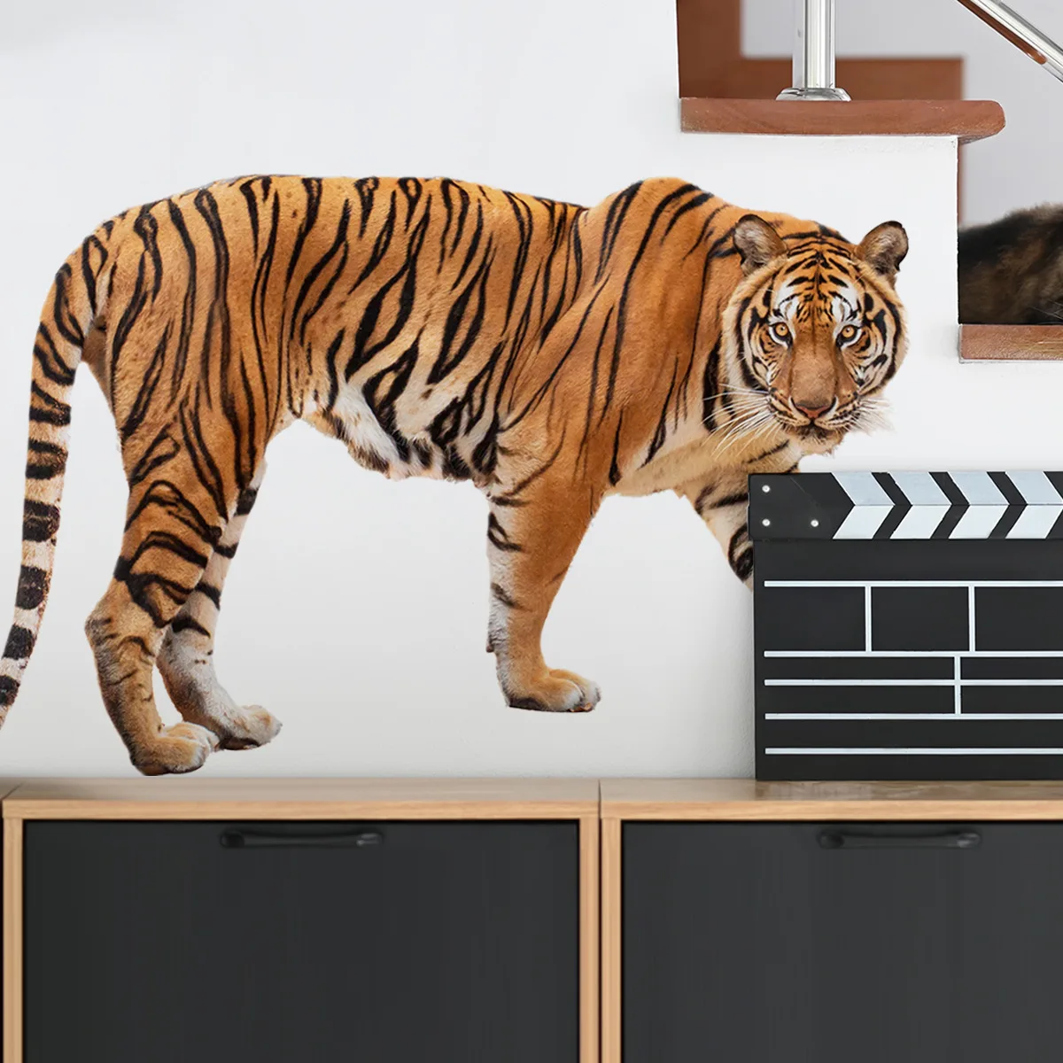

Tiger Animal Wall Stickers Big Tiger Wall Decals Waterproof Wallpaper Mural Decor Removable Decovative Home Wall Decals