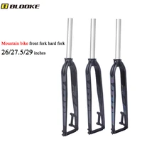 blooke mtb fork 26 52729 inch bicycle hard fork ultra light riding aluminum alloy parts for disc brake a pillar direct mount