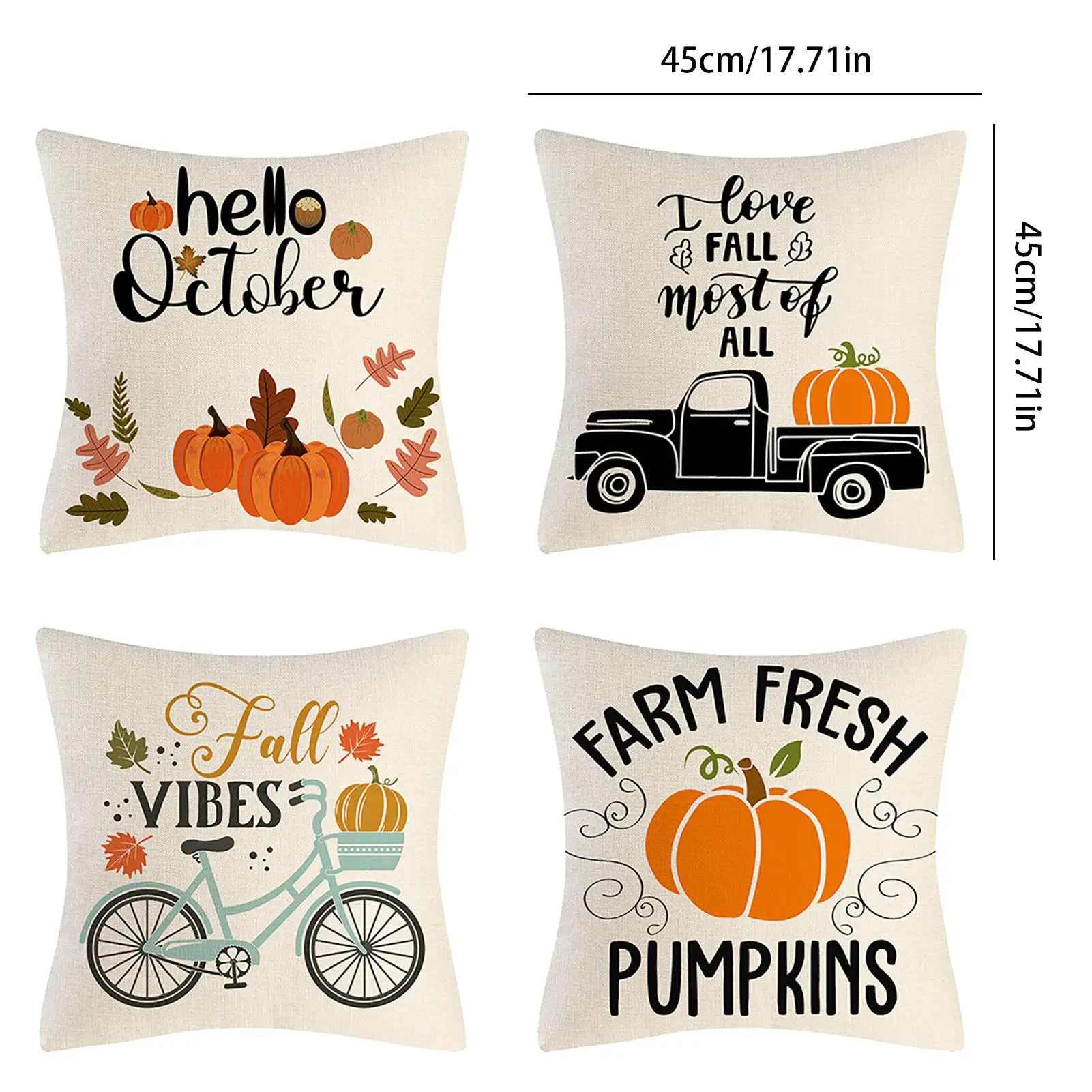 

4 шт, 18x18 дюймов, осветительная искусственная кожа, обложки