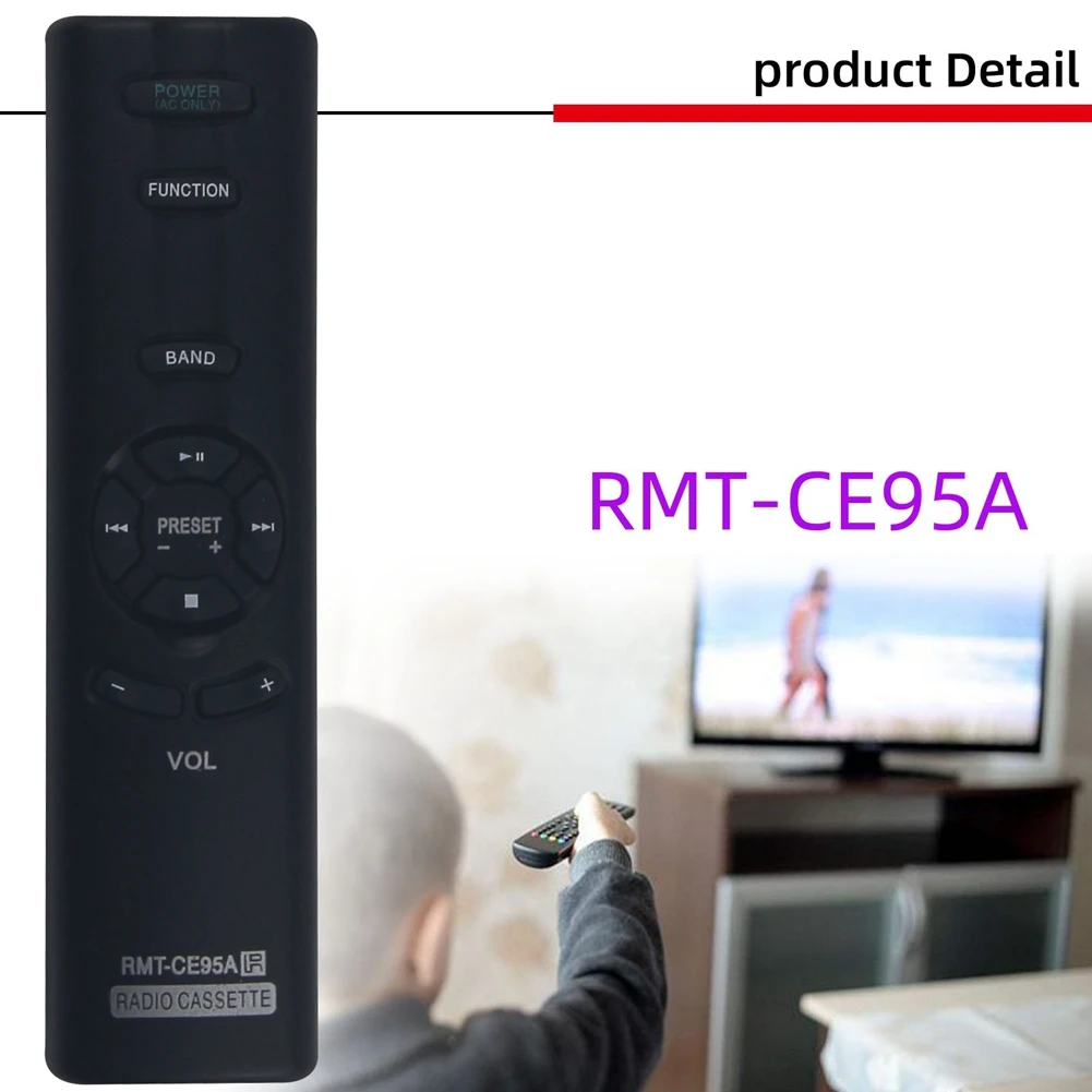RMT-CE95A Remote Control Replacement for Sony RMT-CE95A CFD-S03CP CFD-E100 CFD-E90 CFD-E95 CFDS03CP CFDE100CD Player images - 6