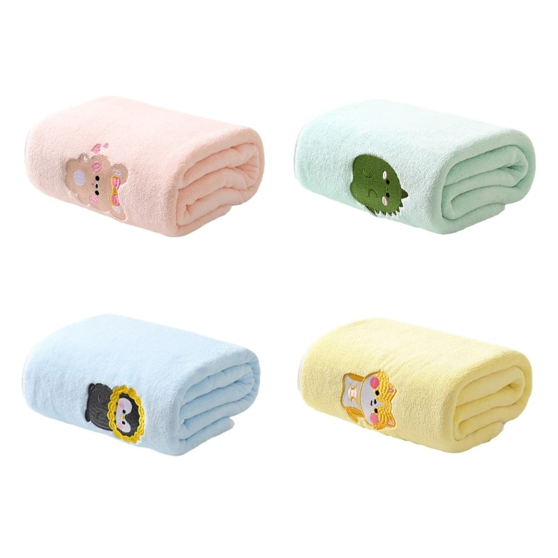 

Baby Bath Towel Ultra-Absorbent Soft Coral Velvet Bathrobe Blanket Sleepwear