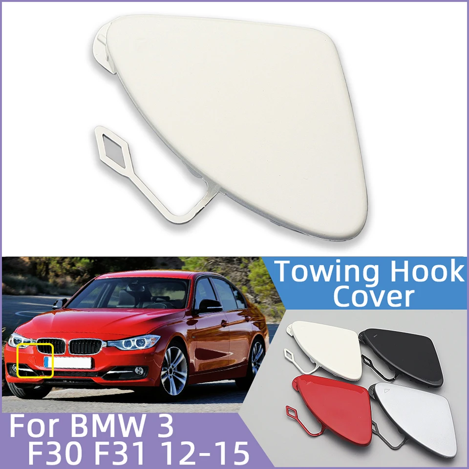 

High Quality Front Bumper Towing Hook Cover Lid For BMW 320 328 330 335 F30 F31 2012 2013 2014 2015 Painted Tow Hauling Eye Cap