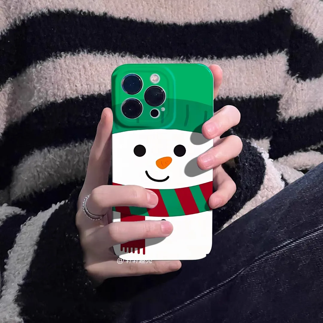 Christmas Snowman Santa Claus Phone Case for XiaoMi 13 12 12X Mi 9 10 11 Pro POCO X3 X30PRO X4 GT NFC M5 C40 5G Hard PC Cover