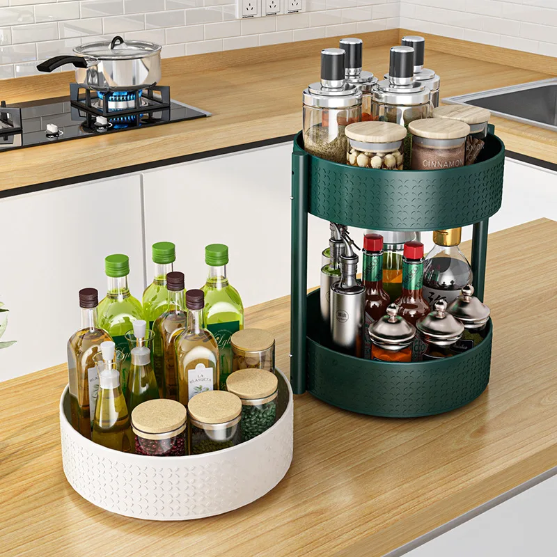 

Crazy Susan Turntable Spice Racks , Lazy Susan Organizer Bins Kitchen Organizer Turntable for Cabinet and Pantry Storage