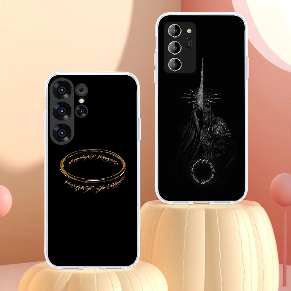 Прозрачный чехол для телефона Samsung Galaxy A54 A55 A7 A71 A72 A73 F23 M23 M54 F54 A51 A52S A53 Clear Cover JC-31 Rings Of
