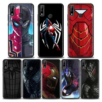 tony stark iron man spider man phone case for huawei y9 2019 y6 y7 y6p y8s y9a y7a mate 40 20 10 pro lite rs soft silicone case