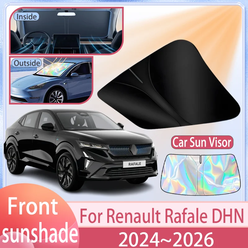 Фото Автомобильный солнцезащитный козырек для Renault Rafale DHN 2024 2025 2026, солнцезащитный козырек на лобовое стекло, защита от ультрафиолета, аксессуары №1