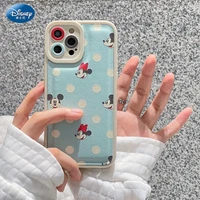 disney minnie silicone case for phone cases for iphone 13 12 11 pro max xr xs max 8 x 7 se back cover
