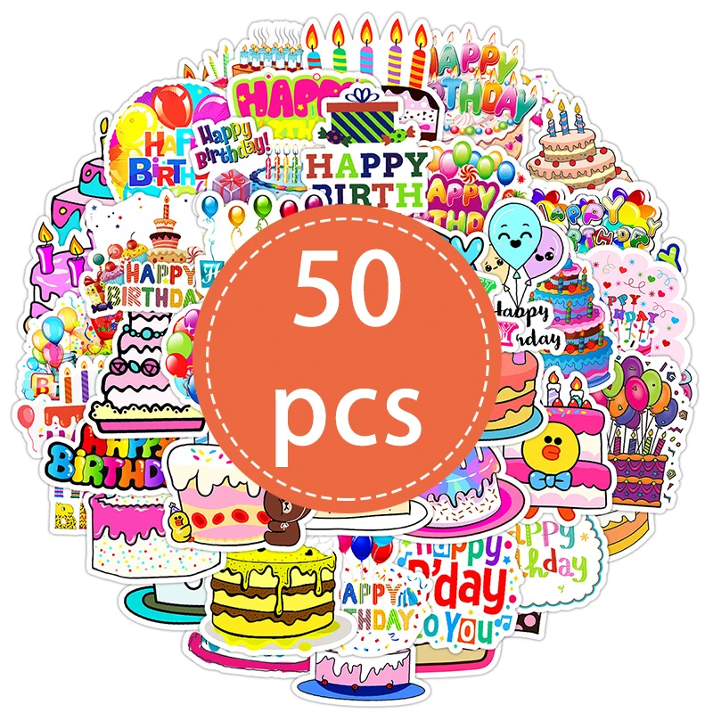 

Набор наклеек с днем рождения XIURAN