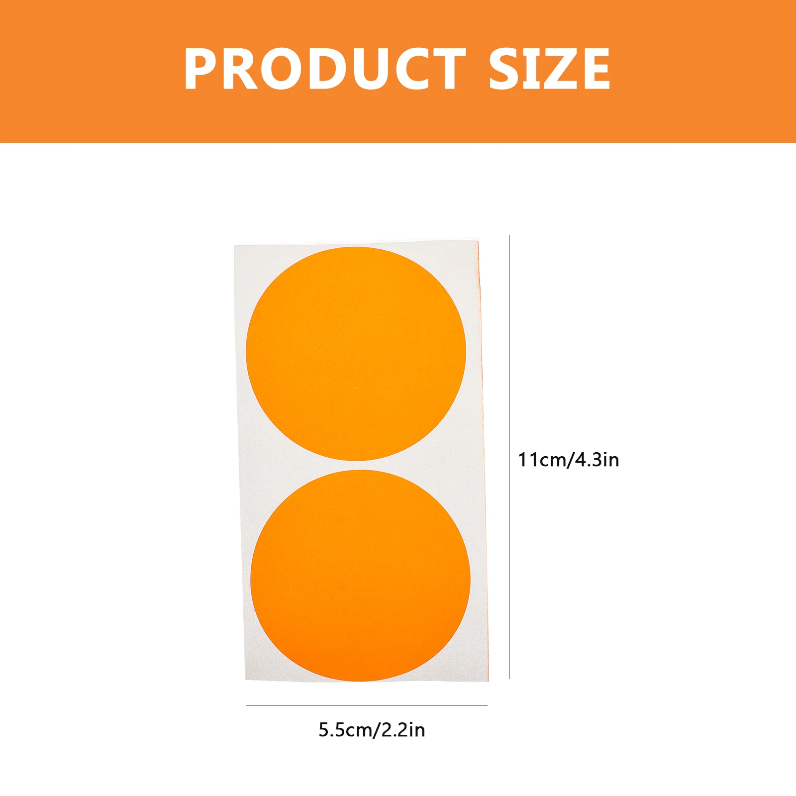 100 шт. флуоресцентные круглые кодовые наклейки офисные точечные липкие этикетки