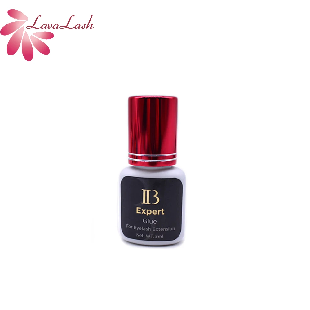 

IB Ibeauty Expert Glue For Eyelash Extension Original Korea Fast Drying Lashes Glue Wine Red Cap 5ml Black Glue