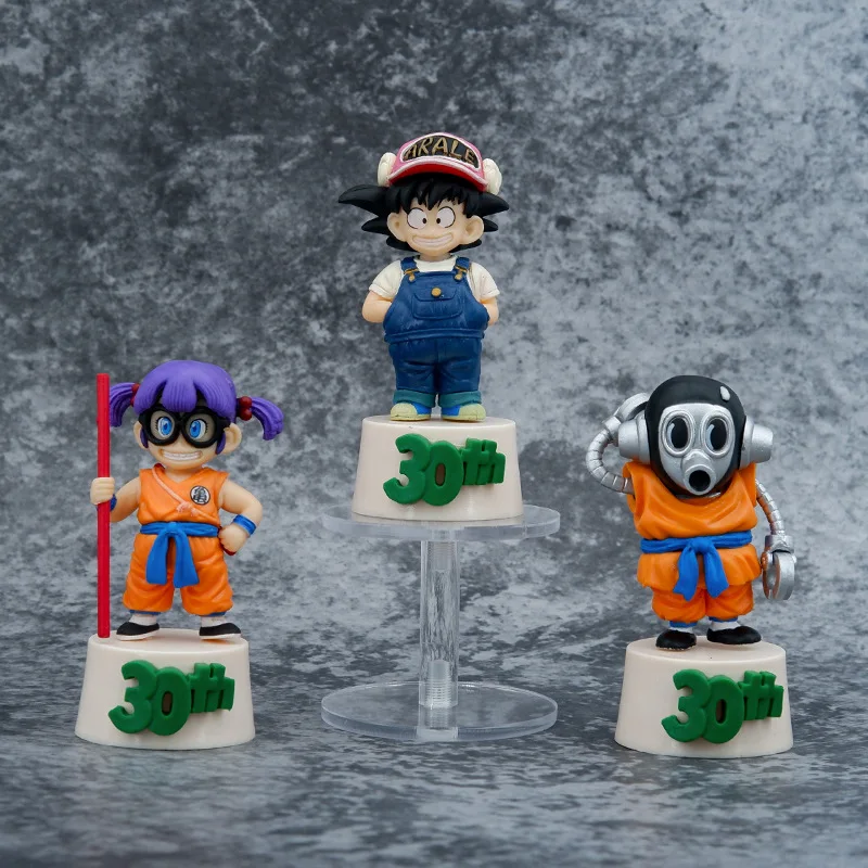 Dragon Ball Doll Toriyama Akira Arale Son Goku Collection 9cm Pvc Ornaments Akira Model Toys Christmas Gift