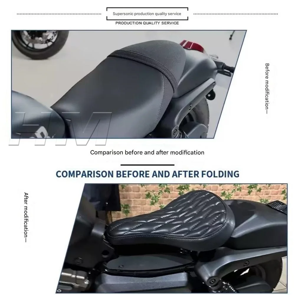 Фото Комплектное сиденье для мотоцикла QJMOTOR 300SRV: комфортная улучшенная подушка №4