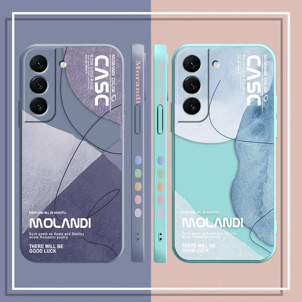 Case For Samsung Galaxy S23 S22 S21 S20 FE S11 S11E S10 S10E S9 S30 Ultra Plus 4G 5G Case Funda Cqoues Shell Capa Morandi Colors