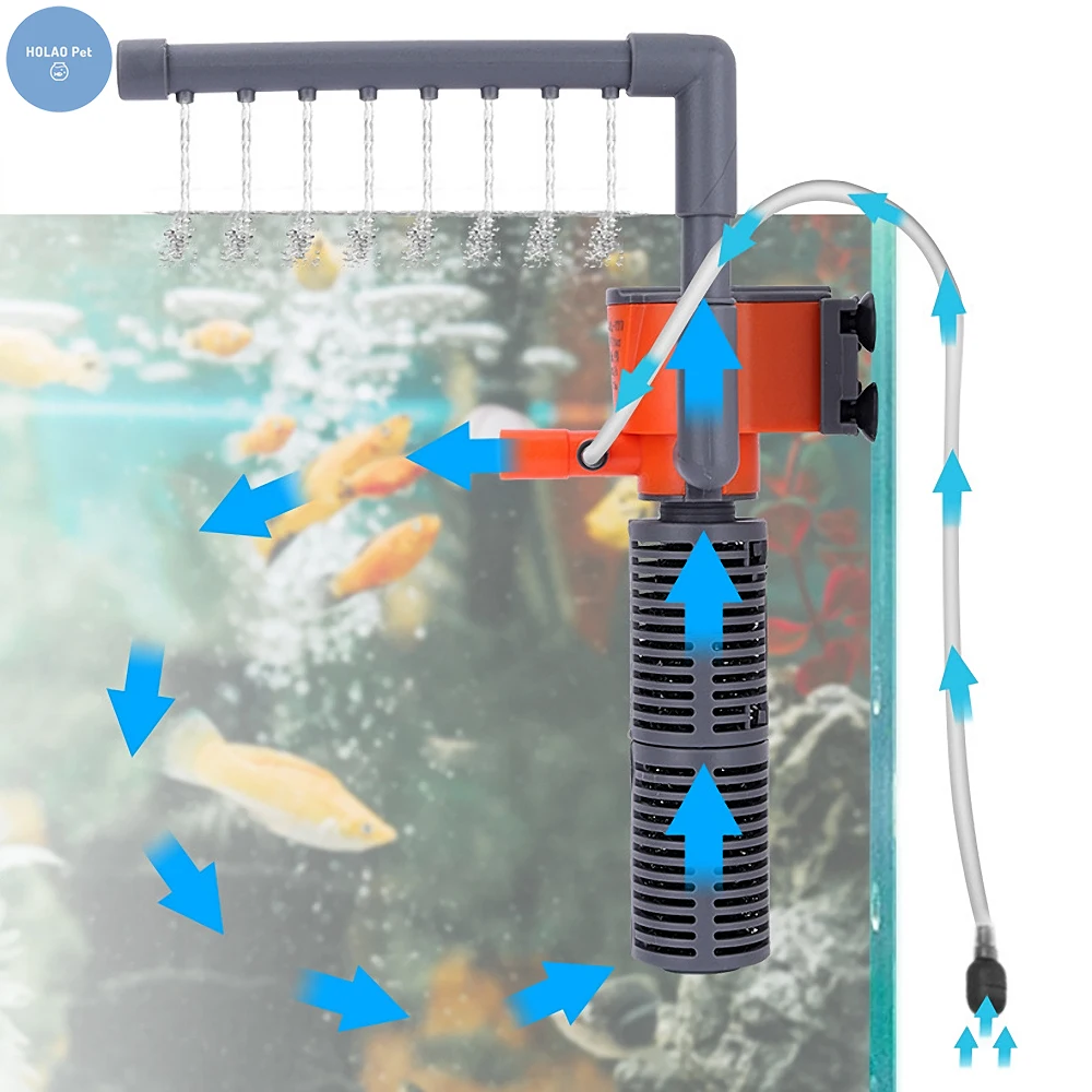 

Fish Tank Filter Aquarium Water Pump Oxygen Generator Fishbowl Circulate System Pet Turtle Carp Jellyfish Shrimp Fishing Goods