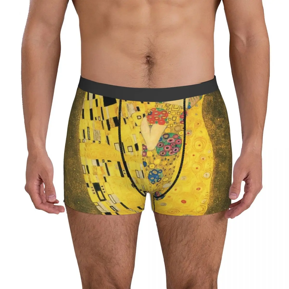 

Klimt Underwear The Kiss Gustav Klimt Men Boxer Brief Cute Boxershorts Hot Sublimation Oversize Underpants