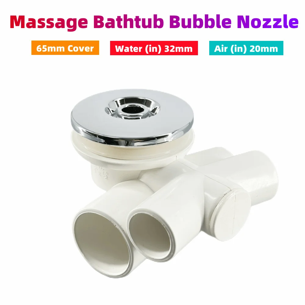 

Φ65mm Cover 32mm Water-in Jet Nozzle ABS Cap PVC Body V-shaped Base Massage Bathtub Bubble Nozzle Hot Tub Water Jet Nozzle