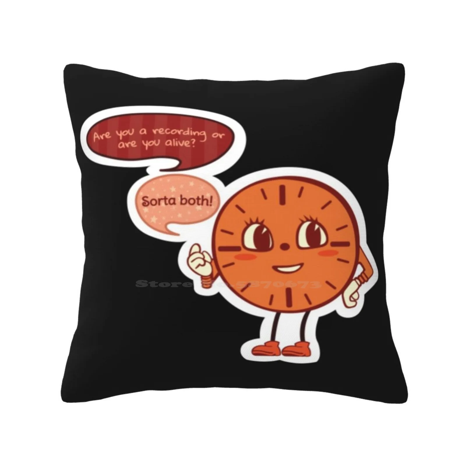 Сериал пропустите минуты! Мягкая удобная наволочка с изображением времени и