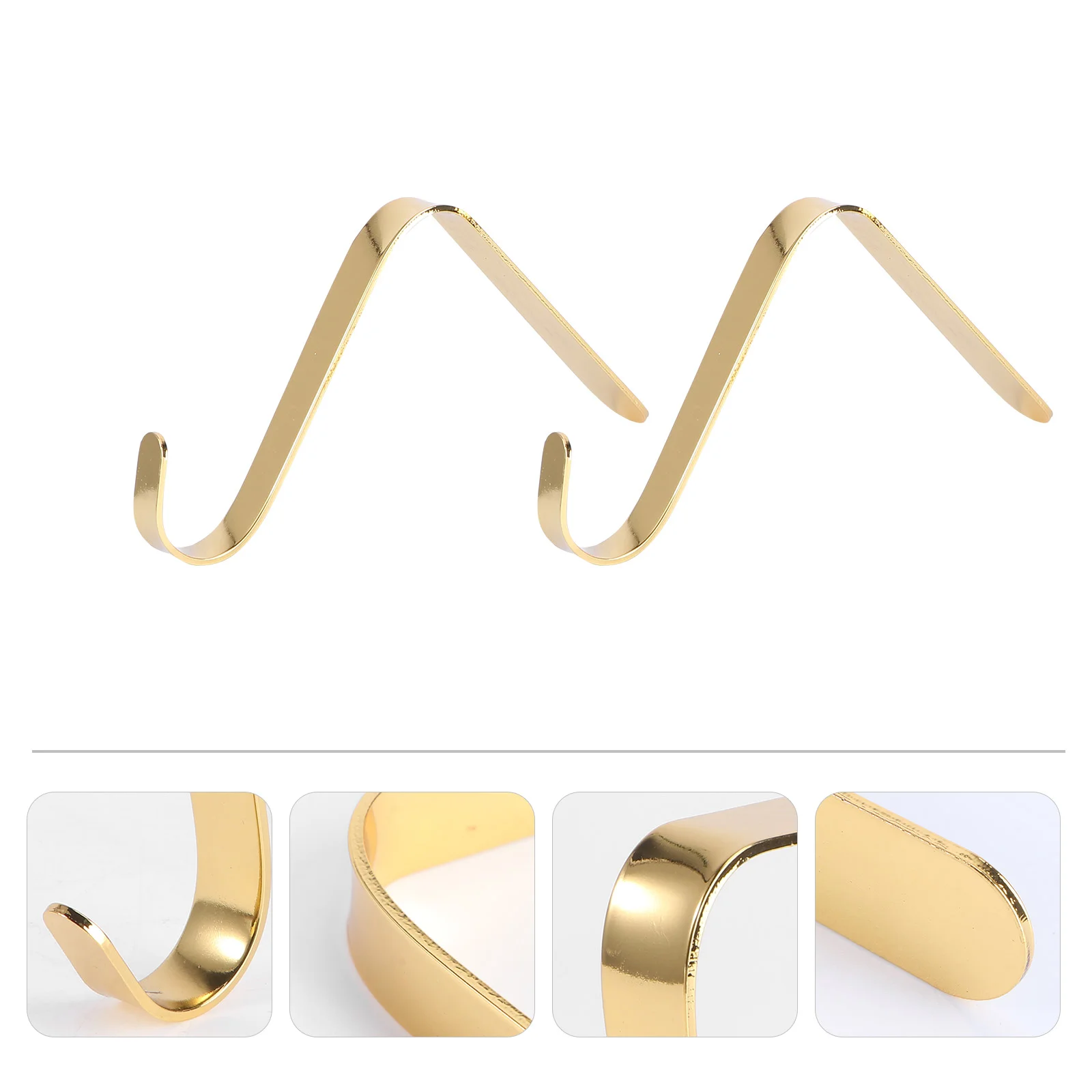 

Stocking Fireplace Hook Christmas Xmas Hanger Holder Mantel Decor Clip Metal Mantle Holders Hanging Garland Clips
