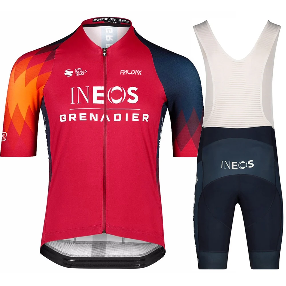 

Новинка 2023, спортивная одежда Maglia Ineos Grenadier для командных тренировок, велоспорта, дышащая мужская Оригинальная одежда с коротким рукавом на заказ