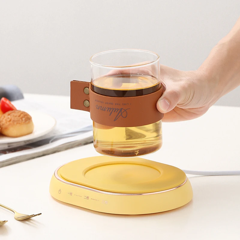 

Mug Heater Coffee Mug Cup Warmer Milk Tea Water Heating Pad Cup Heater Warm Mat Constant Temperature Coaster Electric Cup Mat
