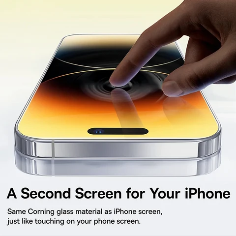 Защитная пленка Baseus Anti-Spy для iPhone 15/14 Pro Max, закаленное стекло — детальный вид товара