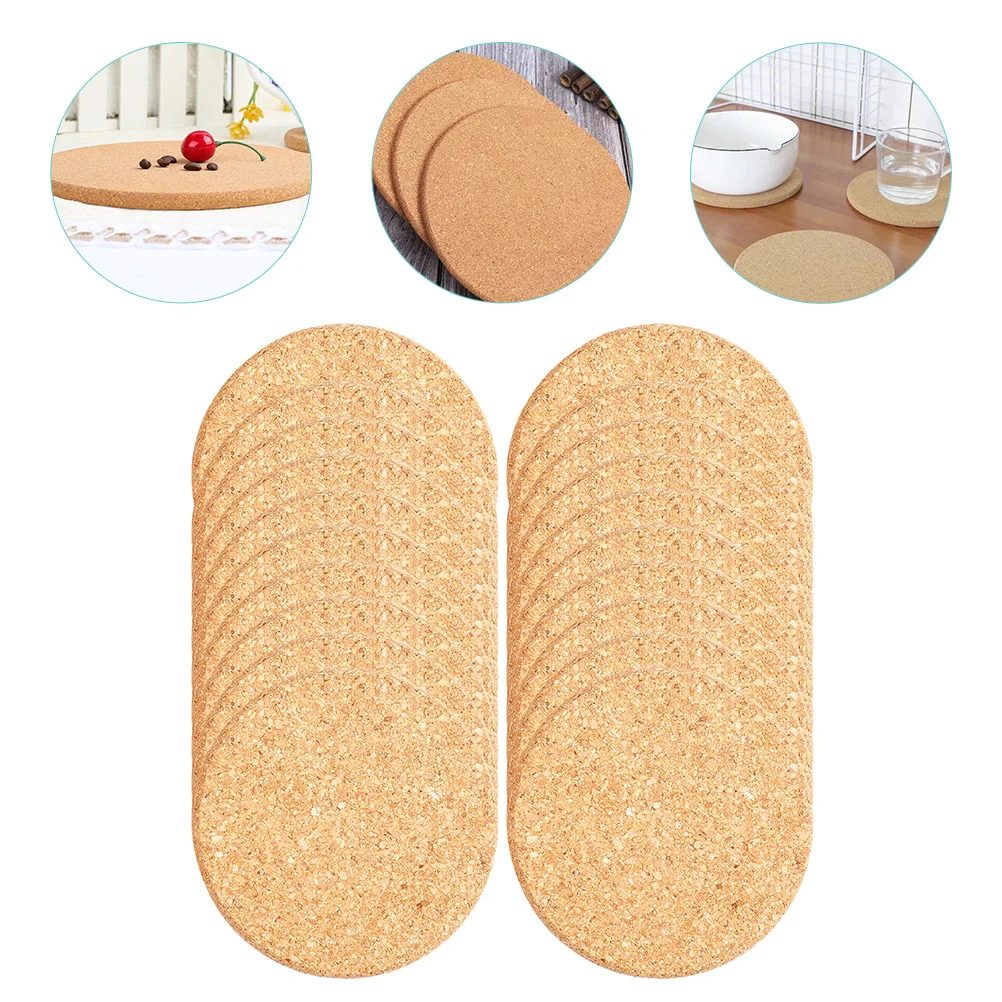 

Coasters Corkplant Mats Coaster Round Reusable Absorbent Pads Cup Blank Drinks Drinkwooden Saucer Board Coffee Pad Insulated