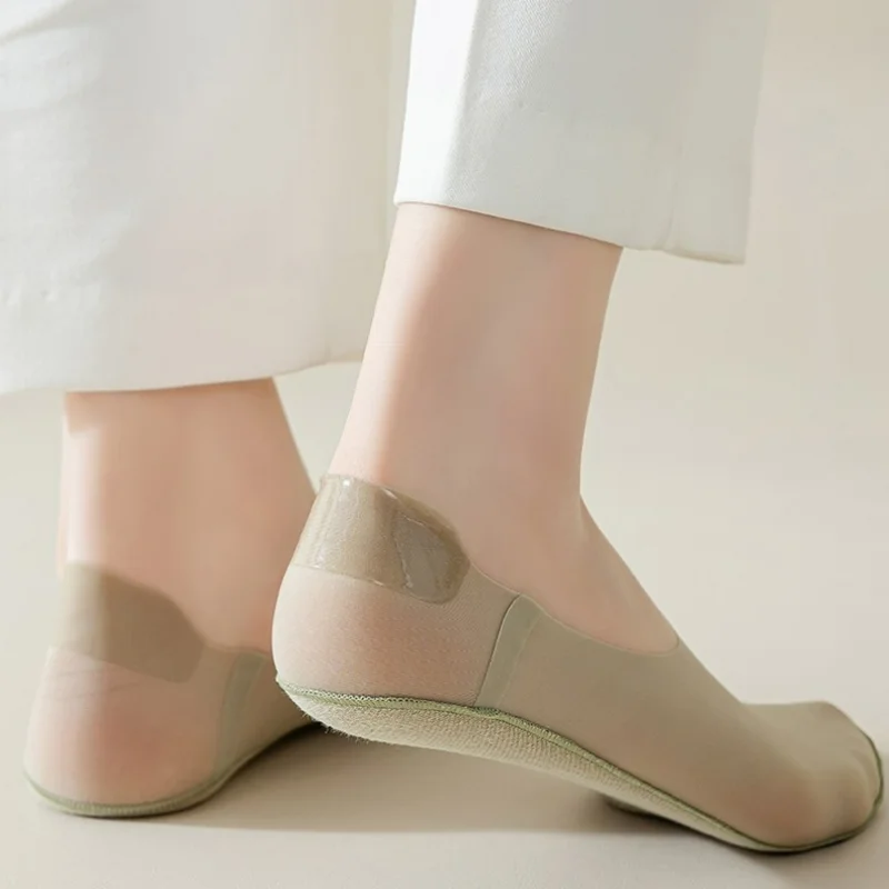 Women'S Summer Socks Netting Anti-Slip Thin Cotton Sole Can Be Cut Ship Socks High-Heeled Shoes Low Barrel Stockings For Women