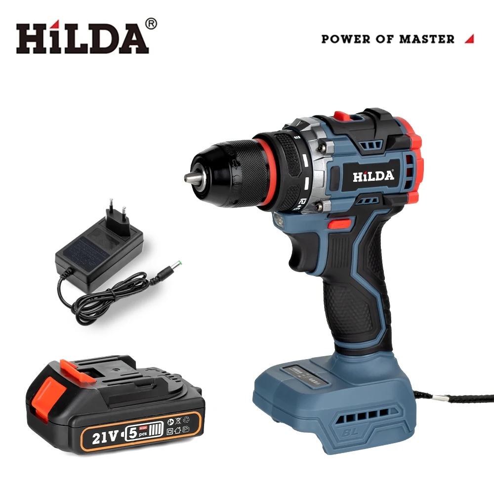 

Беспроводная дрель HILDA 21V