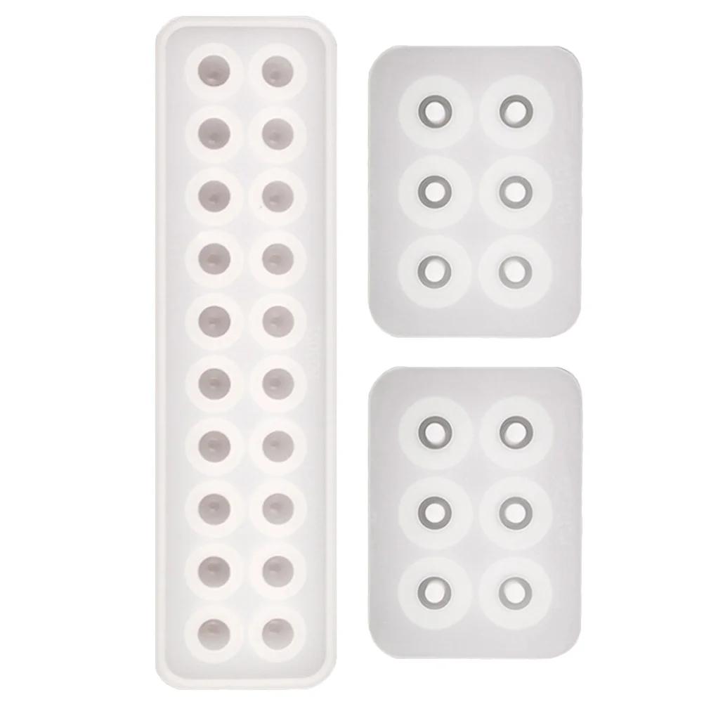 

3 Pcs De Para Gelatinas Pendant Silicone Mold Reverse Mould Epoxy Accessories White Silica Gel