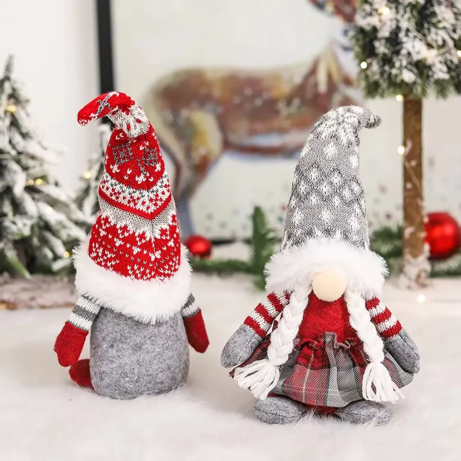Рождественские украшения Рождественский гном Плюшевые платья Navidad Merry Xmas 2022.