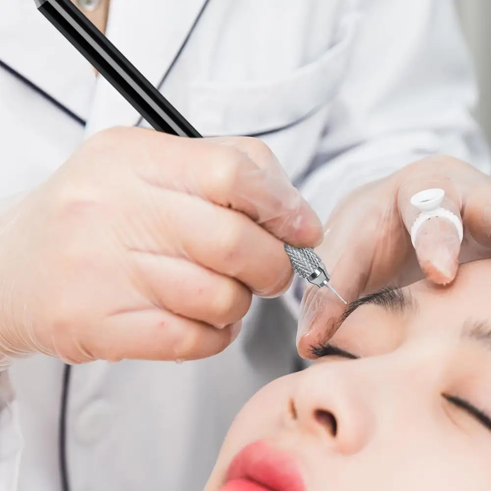 

Microblading Cross Head Manual Crystal Acrylic Tattoo Pen Permanent Makeup Eyebrow Tools Multi-Usage For Rolling Round Needles
