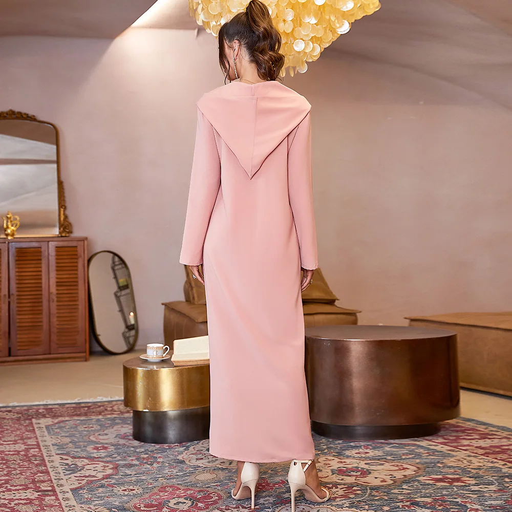 Eid Mubarak Kaftans Evening Dresses for Women Abaya Dubai Turkey Islam Arabic Long Muslim Dress Caftan Marocain Djellaba Femme