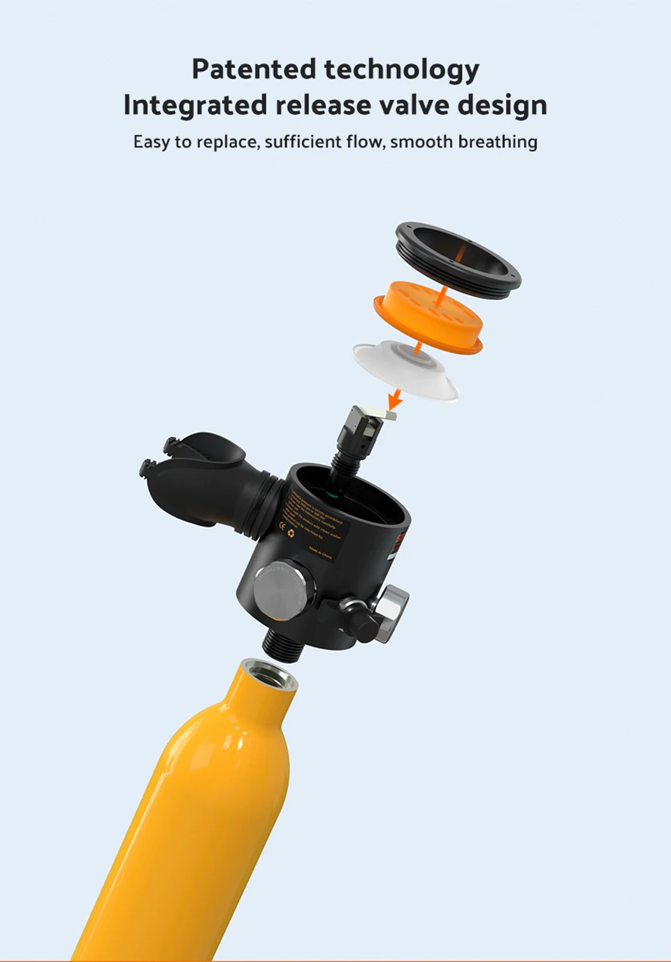 Smaco S300Plus Mini Scuba Tank Diving Equipment Snorkeling Dive Bottle Oxygen Cylinder Scuba Diving Air Tank Set With Hand Pump