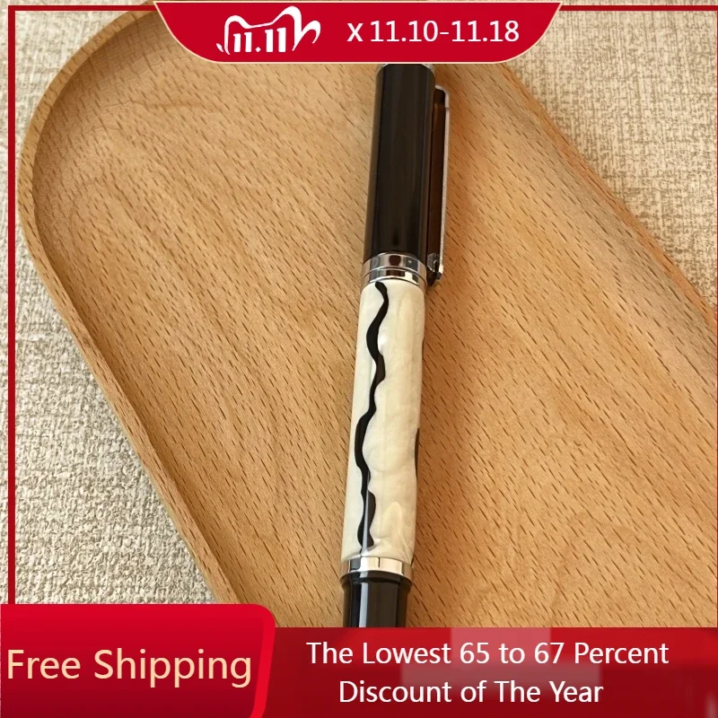 Новая платиновая шариковая ручка Duke с наконечником F 0 5 мм роскошные белые и