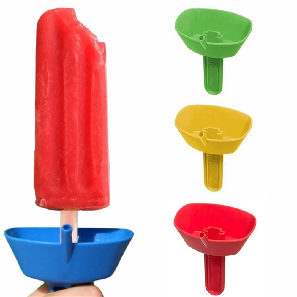 

Drip Proof Popsicle Holder Anti-flow Ice Cream Bracket Popsicle Protectors Anti-drip Tray Children Kids Home Party Necessity