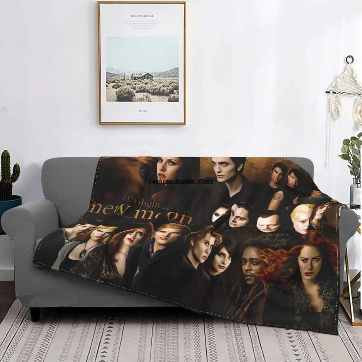 

Edward Bella Jacob Black Blankets Coral Fleece Plush The Twilight Saga Breaking Dawn Throw Blankets for Bedroom Sofa Bedspread