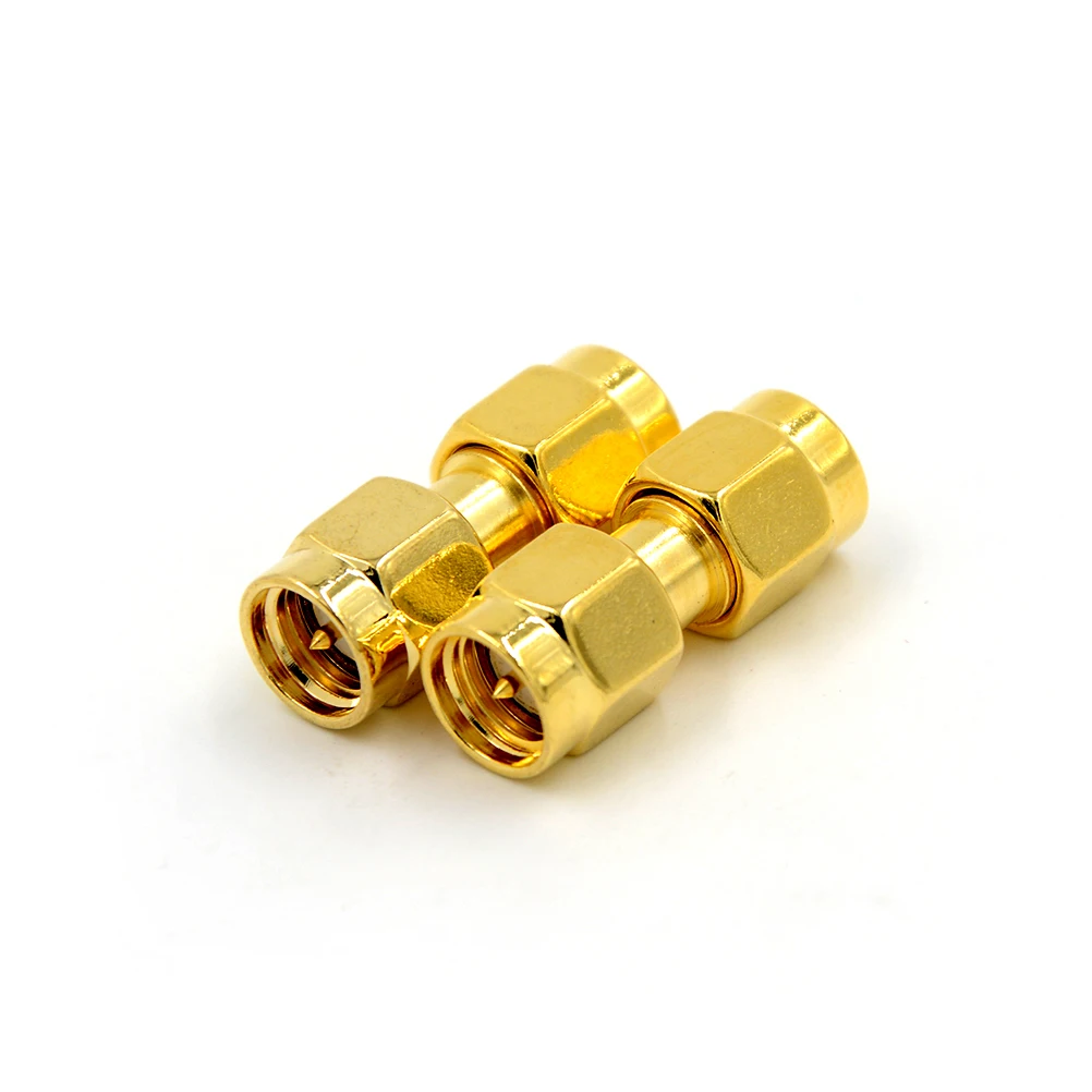 

HOT 2x New SMA Male to SMA Male Plug in series RF Coaxial Adapter Connector