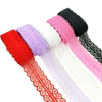 hl5yards 30mm width bilateral craft net embroidery ribbon lace wedding birthday christmas bow decorations
