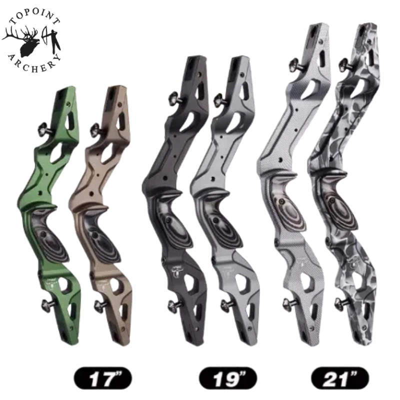 Topoint Slither Bow Riser 17 дюймов 19 21 ILF с ЧПУ Американский охотничий изогнутый лук для сбора