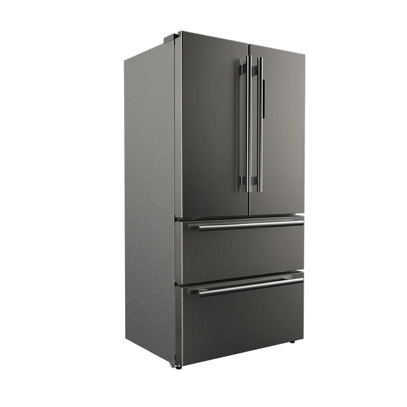 Household stainless steel double black 554L French door refr