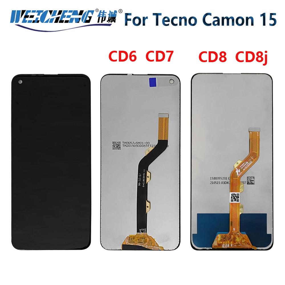 Оригинальный ЖК-дисплей для Tecno Camon 15 CD7 сенсорный экран в сборе для Tecno Camon15 Air CD6 экран cdencamon 15 Pro CD8 Premier CD8j