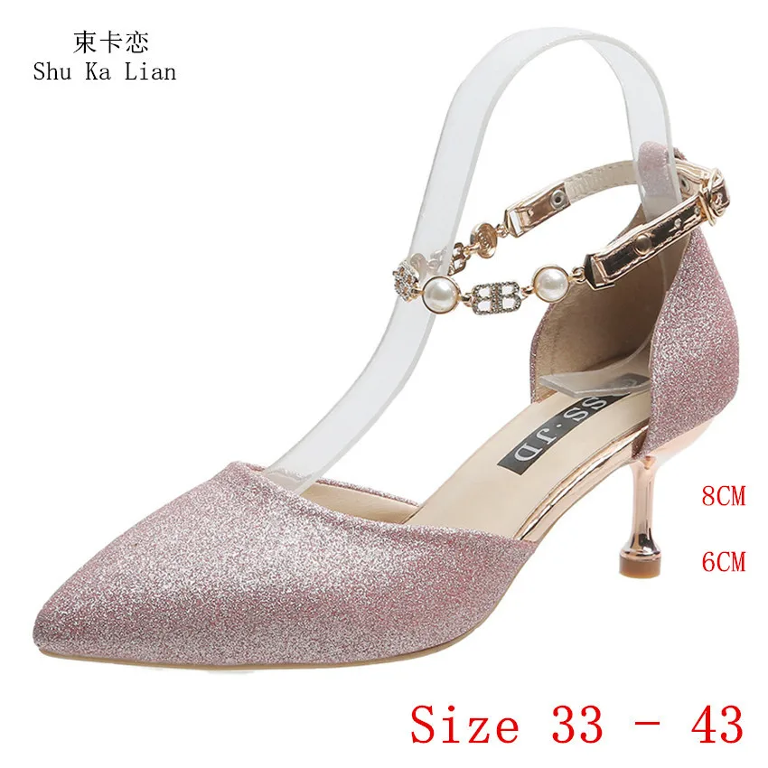 

Туфли-лодочки женские на высоком каблуке 6 см, 8 см, 33 - 43