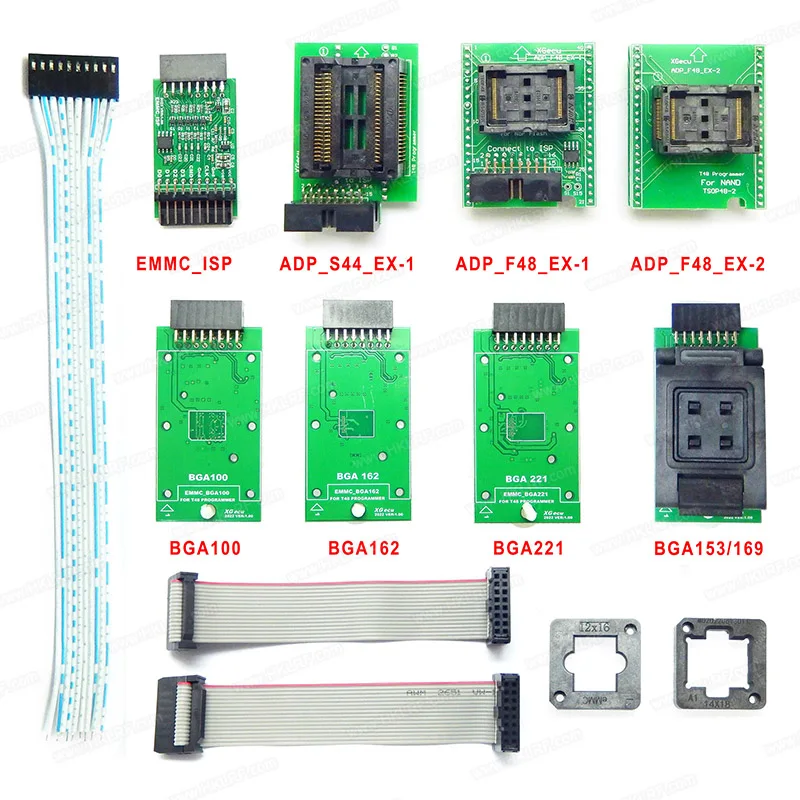 

XGecu T48 Universal Programmer TL866 3rd generation Support 30000+ NAND/EMMC/MCU/ISP IC chip with TSOP48 BGA63 Adapter