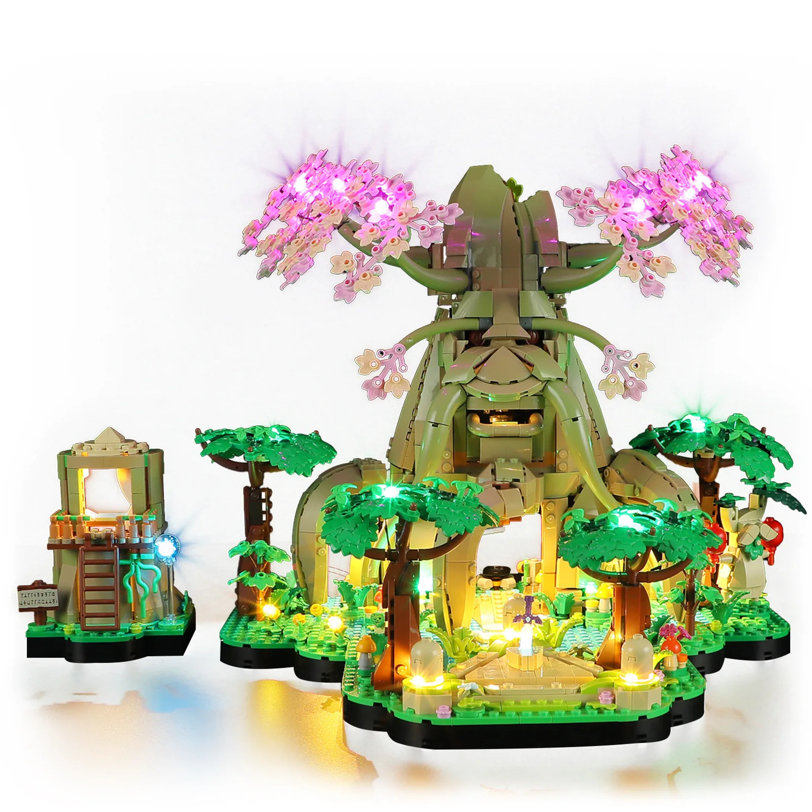 (Только светодиодный светильник) 77092 Great Deku Tree Игровые идеи 2 в 1 (не включает