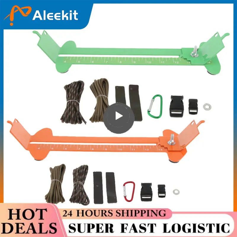 

Newest Monkey Fist Jig and Paracord Jig Bracelet Maker Paracord Tool Kit Adjustable Metal Weaving DIY Craft Maker 4" to 13"