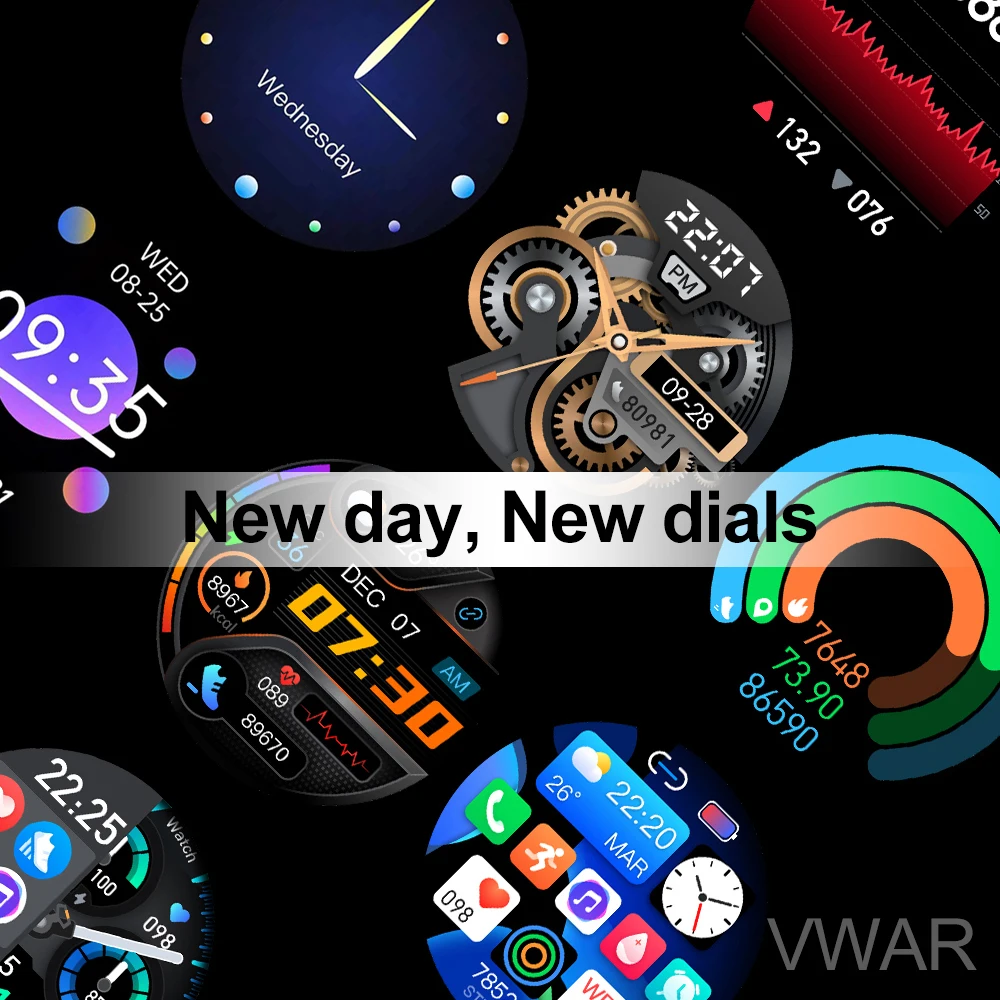 VWAR Smart Watch Compass 8G Memory Bluetooth Call Music Recording for TWS earphones Men Sports Smartwactch Android iPhone |